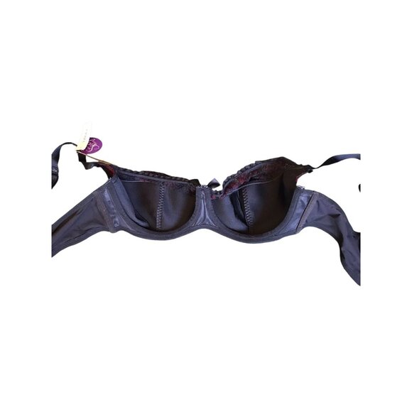 NWT Cacique Black and Red Sexy Support Balconette - Picture 5 of 6